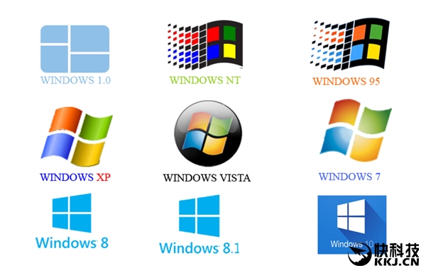 一动图看尽Windows徽标历史:Vista被黑哭! - NetSmell