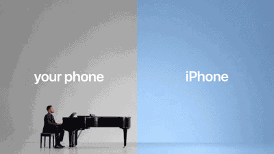 图3：苹果发布一组GIF广告让你看出和安卓的差距！